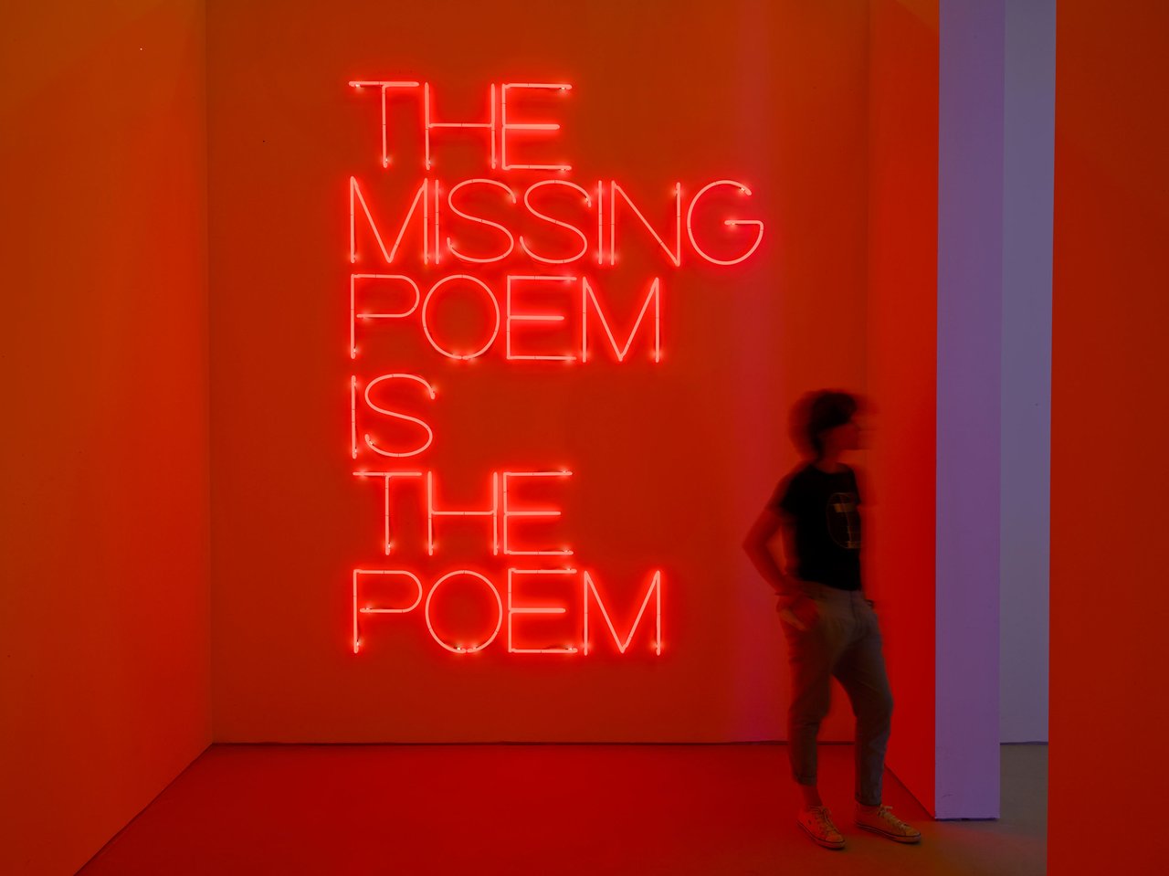 Maurizio Nannucci The missing poem is the poem, 1969.jpg